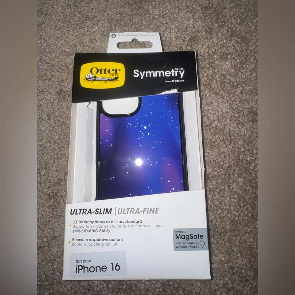 OtterBox Symmetry MagSafe Case for iPhone 16 - Starry Night Galaxy - New